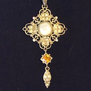 Crystal Medallion Necklace